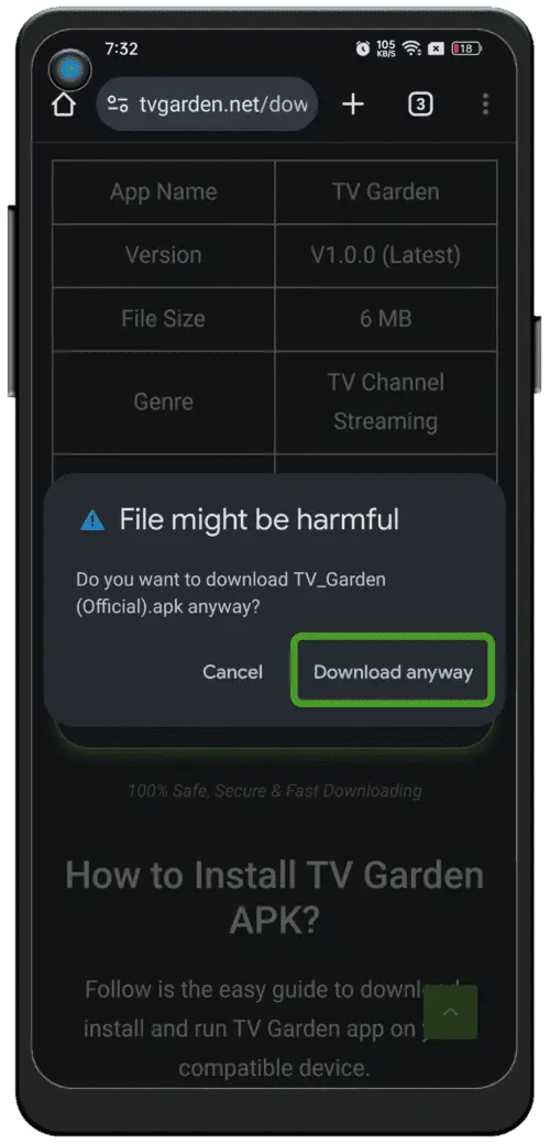 Download NF-TV App